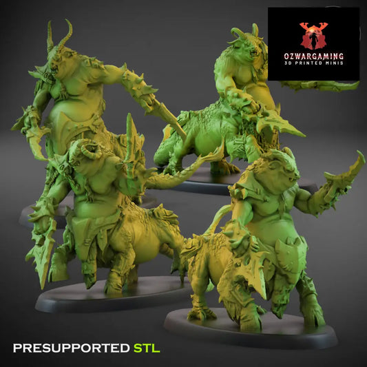 Fallen Beasts Centigon Dual Weapons | Claybeast Creations 28mm Fantasy Wargaming Miniatures Role Playing Miniatures