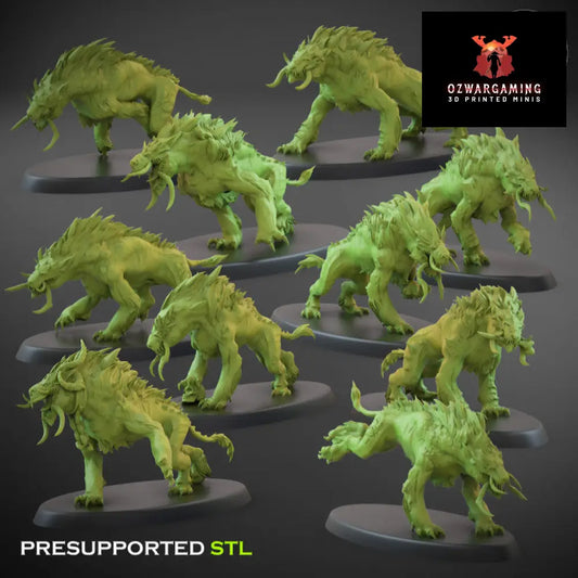 Fallen Beasts Fel Pack | Claybeast Creations 28mm Fantasy Wargaming Miniatures Role Playing Miniatures