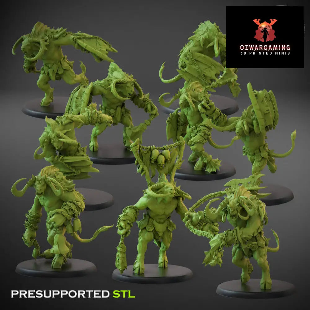 Fallen Beasts Horned Brutes Shields | Claybeast Creations 28mm Fantasy Wargaming Miniatures Role Playing Miniatures