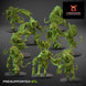 Fallen Beasts Horned Brutes Shields | Claybeast Creations 28mm Fantasy Wargaming Miniatures Role Playing Miniatures
