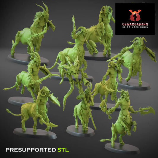 Fallen Beasts Horned Riders Swords | Claybeast Creations 28mm Fantasy Wargaming Miniatures Role Playing Miniatures