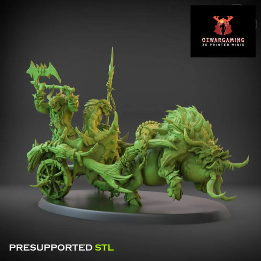 Fallen Beasts Savage Chariot 1 | Claybeast Creations 28mm Fantasy Wargaming Miniatures Role Playing Miniatures