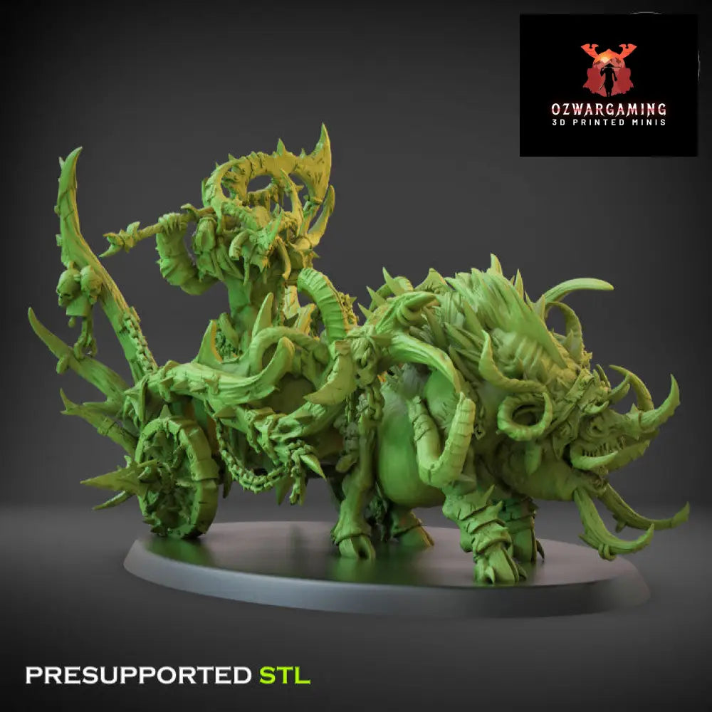 Fallen Beasts Savage Lord Chariot | Claybeast Creations 28mm Fantasy Wargaming Miniatures Role Playing Miniatures