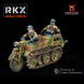 Fallschirmjager Kettenkrad | RKX Miniatures 28mm WW2 Wargaming Miniatures Role Playing Miniatures