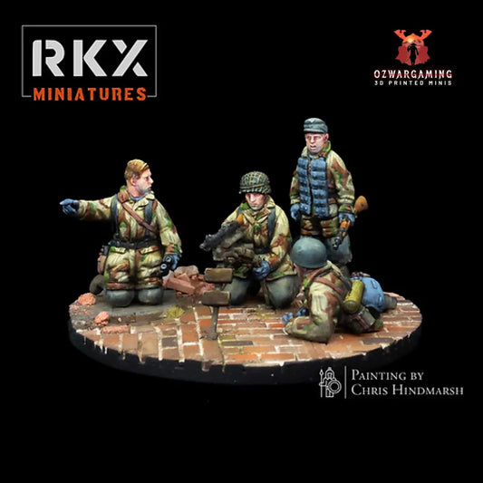 Fallschirmjager MG34 Team | RKX Miniatures 28mm WW2 Wargaming Miniatures Role Playing Miniatures