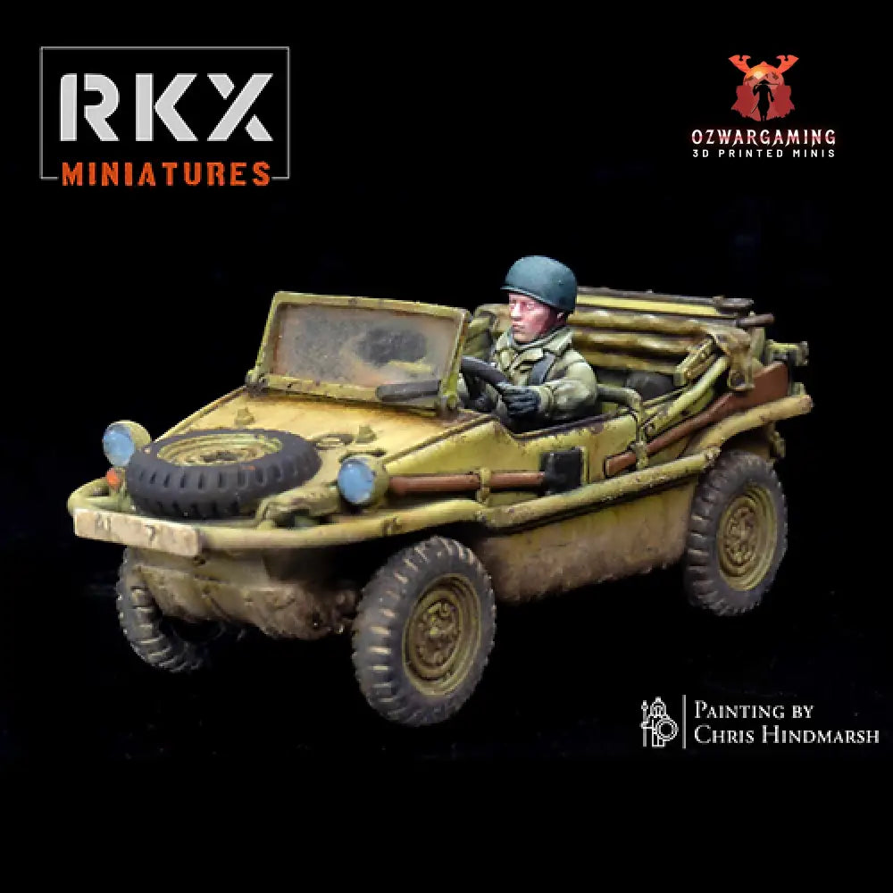 Fallschirmjager Schwimmwagen | RKX Miniatures 28mm WW2 Wargaming Miniatures Role Playing Miniatures