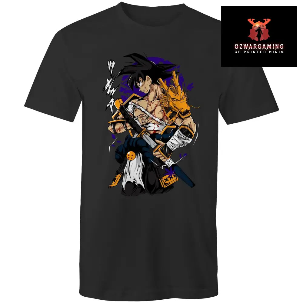 Fan Art Samurai Goku Tee Black / Small