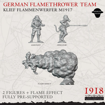 1918 German Flamethrower Team | Warfulcrum Games Historical WW1 Miniatures