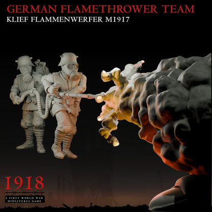 1918 German Flamethrower Team | Warfulcrum Games Historical WW1 Miniatures
