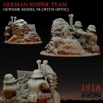 1918 German Sniper Teams | Warfulcrum Games Historical WW1 Miniatures