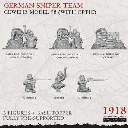 1918 German Sniper Teams | Warfulcrum Games Historical WW1 Miniatures