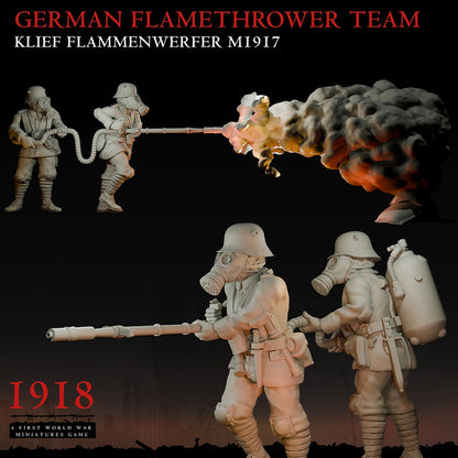 1918 German Flamethrower Team | Warfulcrum Games Historical WW1 Miniatures