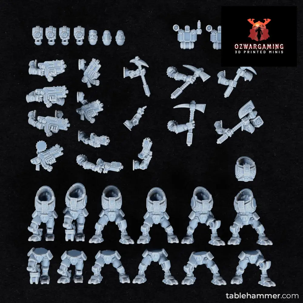 Federation of Tyr Clockwork Ancestors Build Kit | Tablehammer Grimdark Wargaming Miniatures Role Playing Miniatures