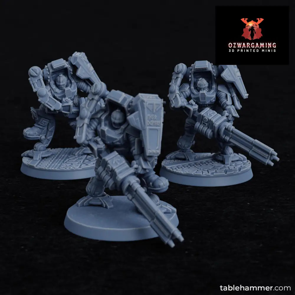 Federation of Tyr Exo Dwarves (Beam Piercers) | Tablehammer Grimdark Wargaming Miniatures Role Playing Miniatures