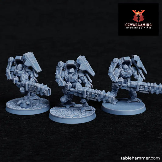 Federation of Tyr Exo Dwarves (Ion Cannons) | Tablehammer Grimdark Wargaming Miniatures Role Playing Miniatures