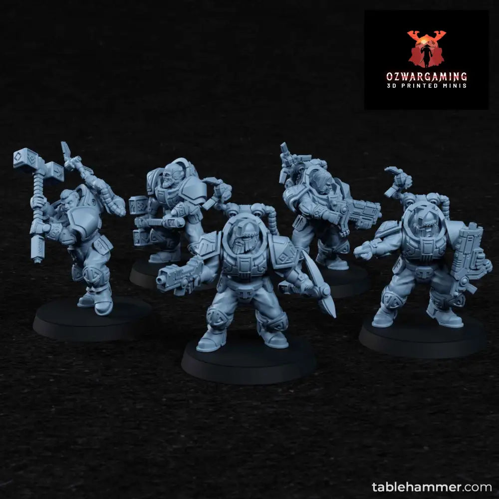 Federation of Tyr Legionaries Build Kit | Tablehammer Grimdark Wargaming Miniatures Role Playing Miniatures