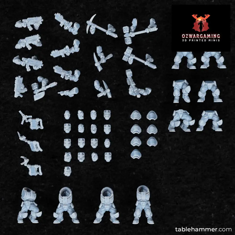 Federation of Tyr Legionaries Build Kit | Tablehammer Grimdark Wargaming Miniatures Role Playing Miniatures