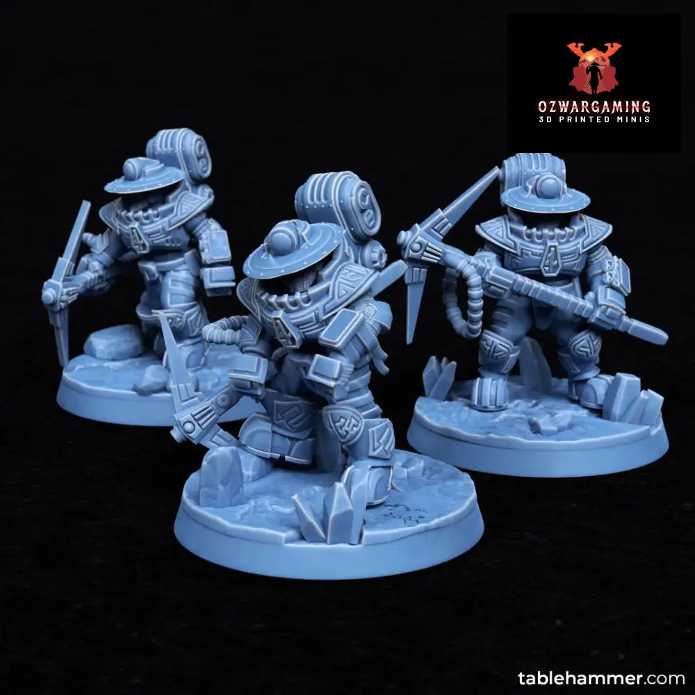 Federation of Tyr Mining Crew | Tablehammer Grimdark Wargaming Miniatures Role Playing Miniatures