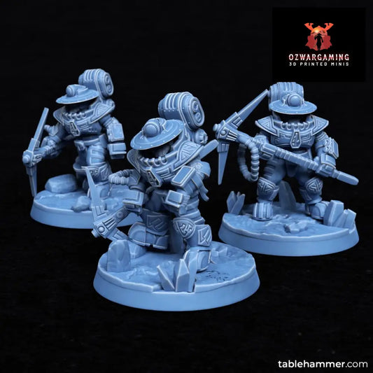 Federation of Tyr Mining Crew | Tablehammer Grimdark Wargaming Miniatures Role Playing Miniatures