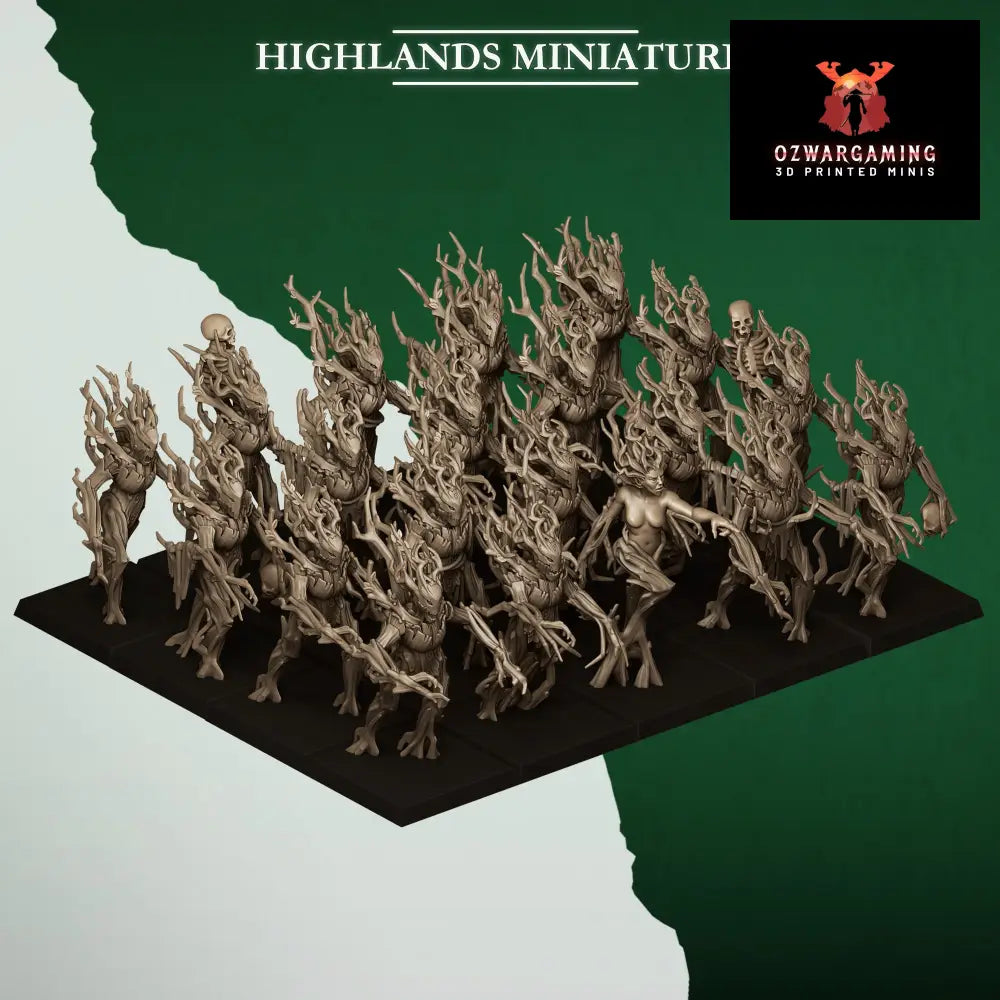 Feral Elves Dryads | Highlands Miniatures 28/32mm Fantasy Wargaming Miniatures Role Playing Miniatures