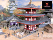 Feudal Japan Pagoda Dice Tower | 3DAlienWorlds Fantasy and Historical Wargaming Terrain Role Playing Miniatures