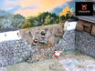 Feudal Japan Ruined Castle Wall | 3DAlienWorlds Fantasy and Historical Wargaming Terrain Role Playing Miniatures