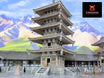 Feudal Japan Temple 5 Level Pagoda | 3DAlienWorlds Fantasy and Historical Wargaming Terrain Role Playing Miniatures