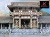 Feudal Japan Temple Gate | 3DAlienWorlds Fantasy and Historical Wargaming Terrain Role Playing Miniatures