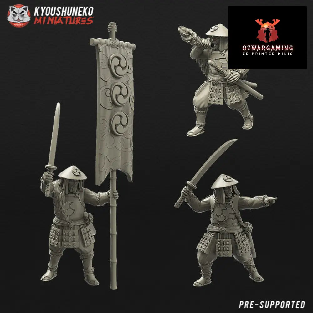 Feudal Japanese Ashigaru Ozutsu | Kyoushuneko 28/32mm Fantasy Wargaming Miniatures Role Playing Miniatures