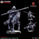 Feudal Japanese Hatamoto Mounted with Yari | Kyoushuneko 28/32mm Fantasy Wargaming Miniatures Role Playing Miniatures