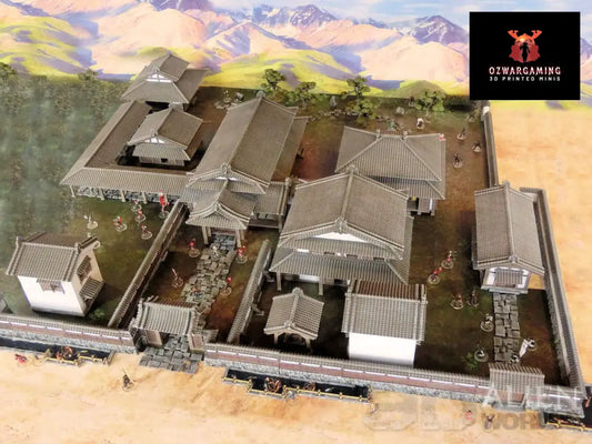Feudal Japanese Lord’s House Set | 3DAlienWorlds Fantasy and Historical Wargaming Terrain Role Playing Miniatures