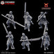 Feudal Japanese Onna Bushi Naginatas | Kyoushuneko 28/32mm Fantasy Wargaming Miniatures Role Playing Miniatures
