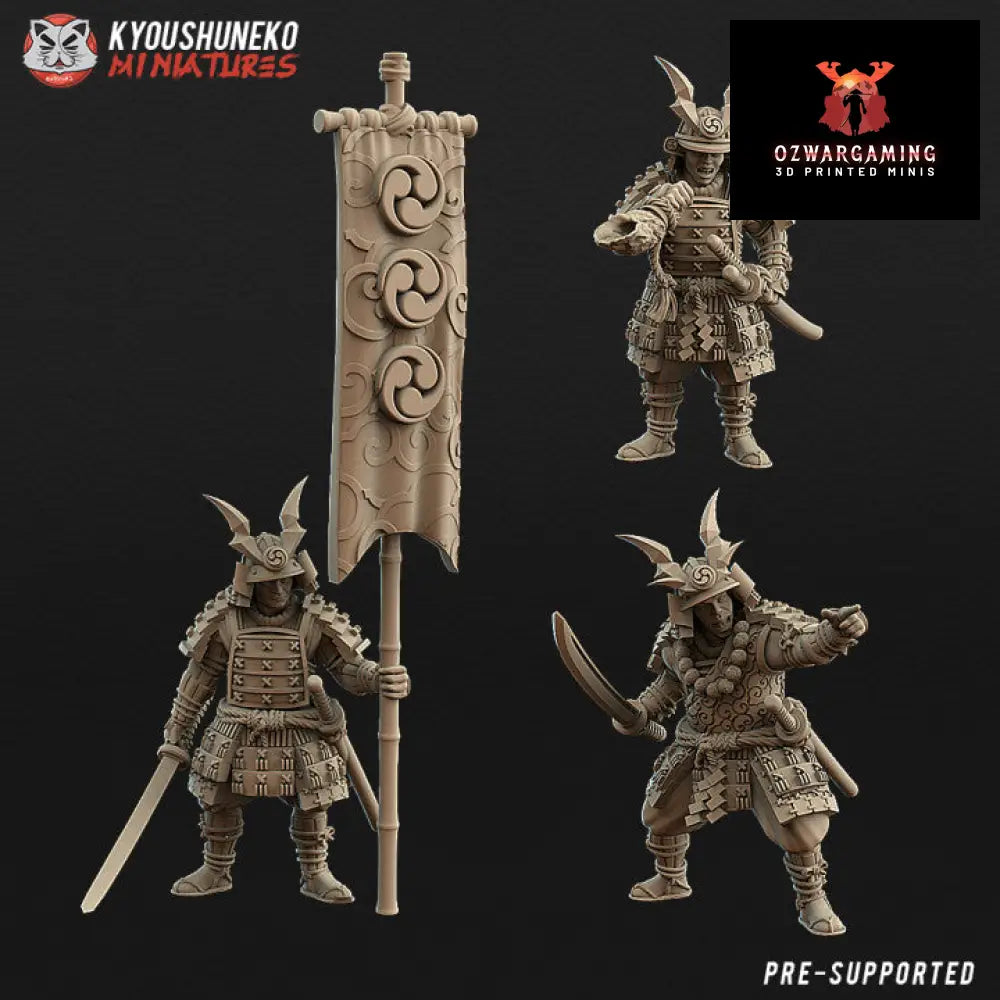 Feudal Japanese Samurai Katana | Kyoushuneko 28/32mm Fantasy Wargaming Miniatures Role Playing Miniatures