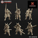 Feudal Japanese Samurai Polearms | Kyoushuneko 28/32mm Fantasy Wargaming Miniatures Role Playing Miniatures