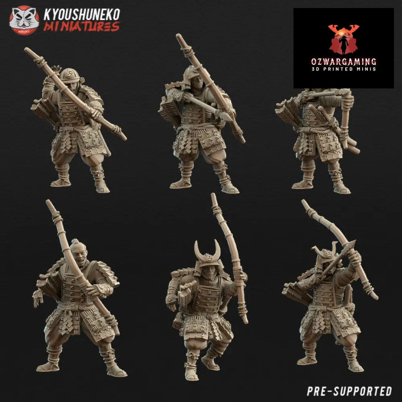 Feudal Japanese Samurai Yumi | Kyoushuneko 28/32mm Fantasy Wargaming Miniatures Role Playing Miniatures