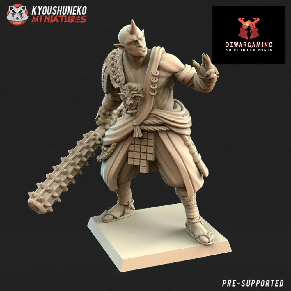 Feudal Japanese Sohei Monk Oni | Kyoushuneko 28/32mm Fantasy Wargaming Miniatures Role Playing Miniatures