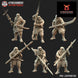 Feudal Japanese Sohei Monk Polearms | Kyoushuneko 28/32mm Fantasy Wargaming Miniatures Role Playing Miniatures