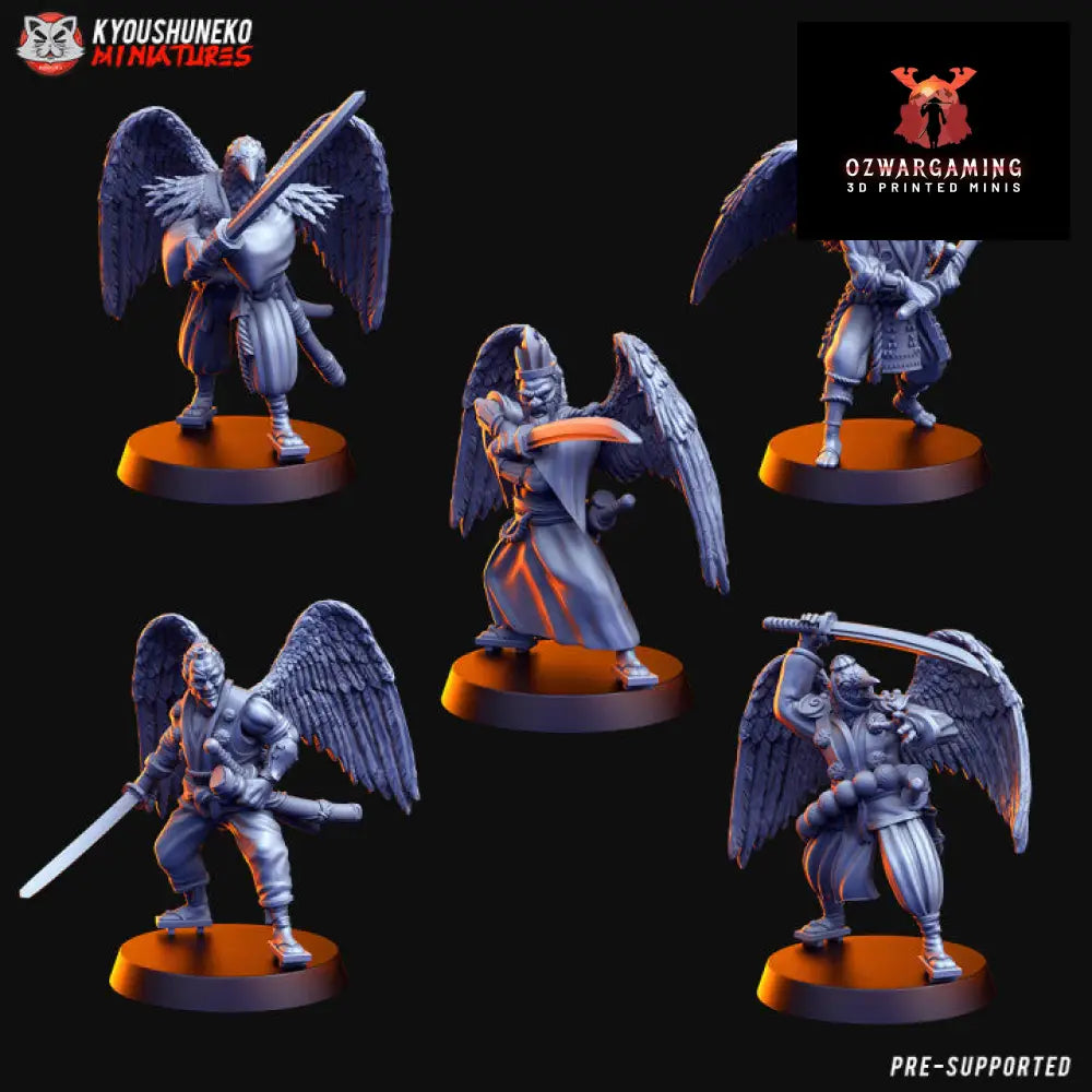 Feudal Japanese Tengu | Kyoushuneko 28/32mm Fantasy Wargaming Miniatures Role Playing Miniatures