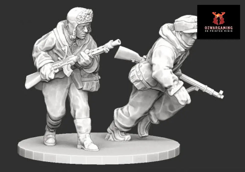 Finnish Jaakari LMG Team | Propylene Foliescu 28mm WW2 Wargaming Miniatures Role Playing Miniatures