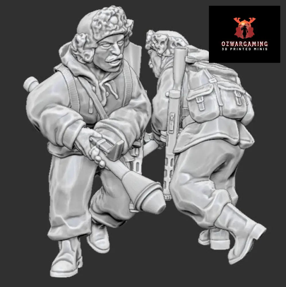Finnish Soldier with Panzerfaust | Propylene Foliescu 28mm WW2 Wargaming Miniatures Role Playing Miniatures