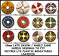 Late Saxon / Anglo Dane Shield Designs LSAX 4 Transfers - Victrix