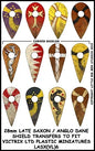 Late Saxon / Anglo Dane Shield Designs LSAX 6 Transfers - Victrix