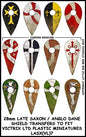 Late Saxon / Anglo Dane Shield Designs LSAX 7 Transfers - Victrix