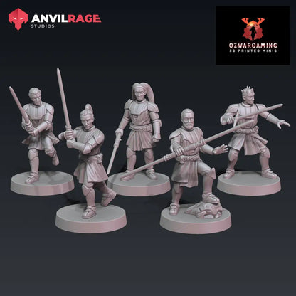 Force Knights | Anvilrage Galactic SciFi Miniatures 32mm 1/47 Legion Scale Role Playing Miniatures