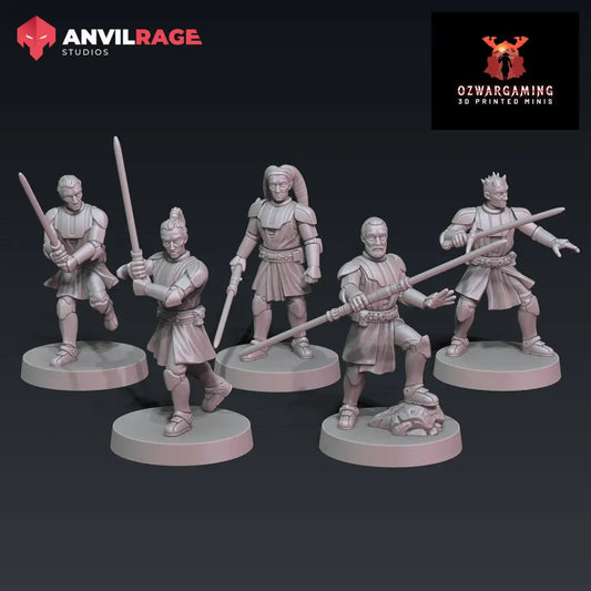 Force Knights | Anvilrage Galactic SciFi Miniatures 32mm 1/47 Legion Scale Role Playing Miniatures
