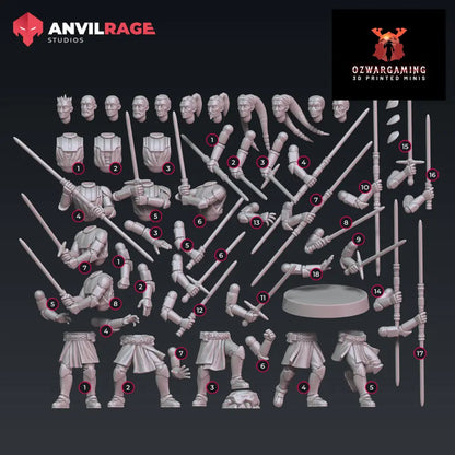 Force Knights | Anvilrage Galactic SciFi Miniatures 32mm 1/47 Legion Scale Role Playing Miniatures