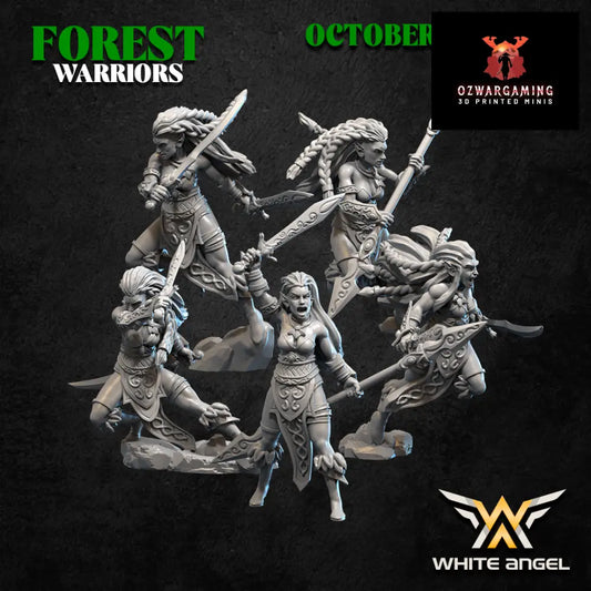 Forest Elves Forest Dancers | White Angel 28/32mm Fantasy Wargaming Miniatures Role Playing Miniatures