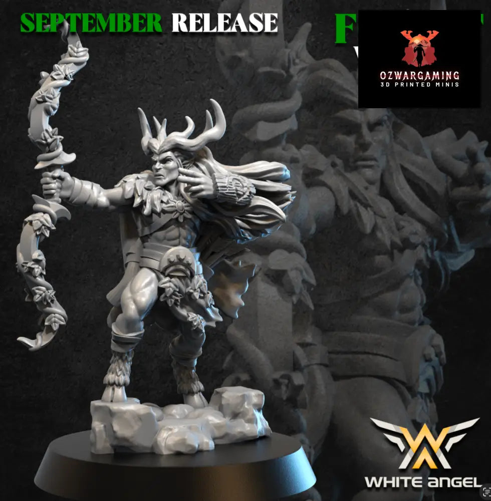 Forest Elves King | White Angel 28/32mm Fantasy Wargaming Miniatures Role Playing Miniatures