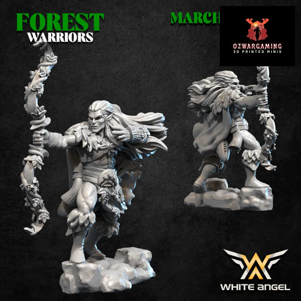 Forest Elves Robin Wood | White Angel 28/32mm Fantasy Wargaming Miniatures Role Playing Miniatures