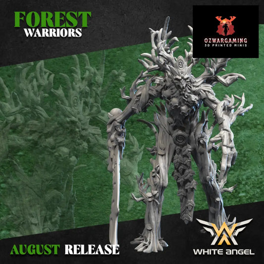 Forest Elves Tree Warrior | White Angel 28/32mm Fantasy Wargaming Miniatures Role Playing Miniatures